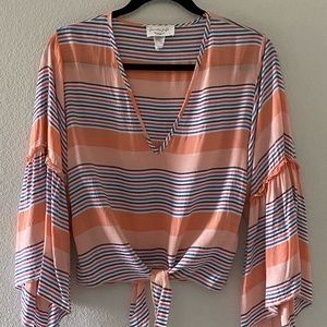 Festival Super Boho Oversized Toe Front Deep V Top